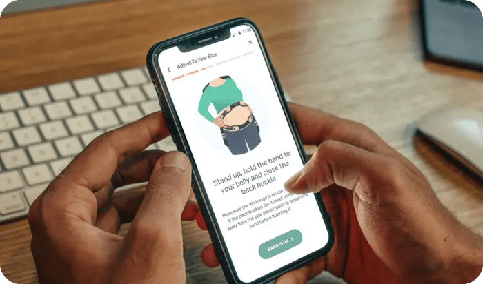The INVU app on a phone