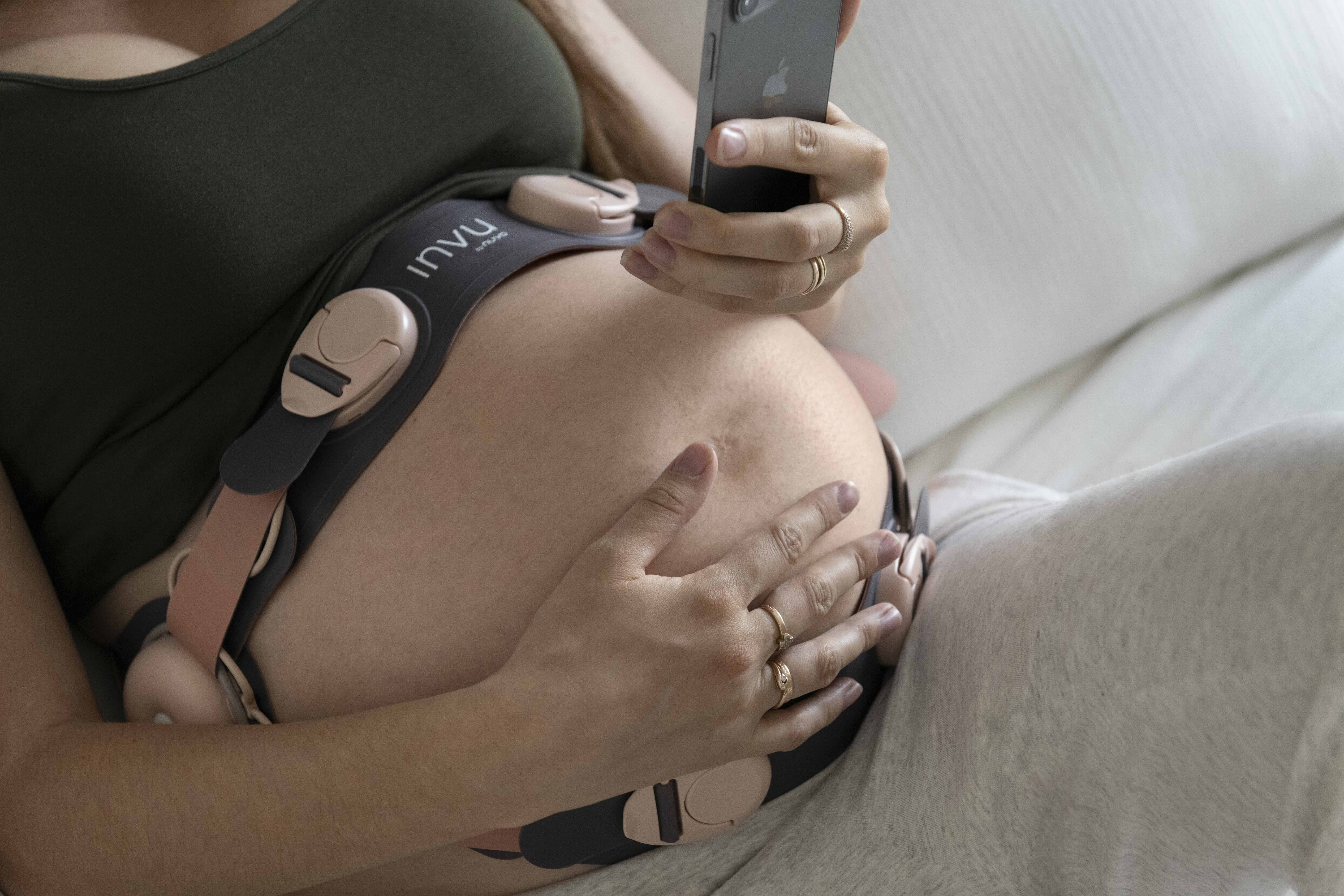 Novel uterine contraction monitoring to enable remote self-administered nonstress testing